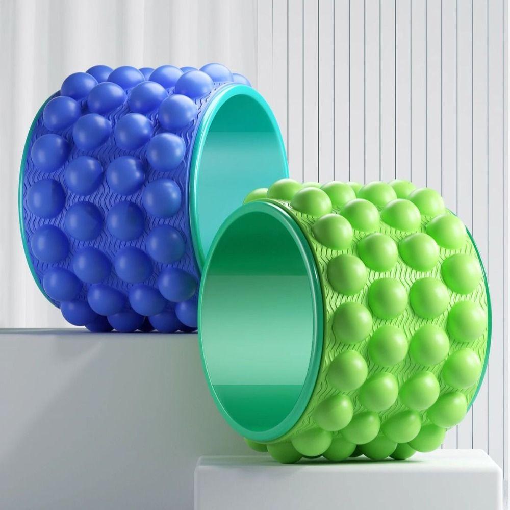 Portable Back Roller Deep Tissue Massage Trigger Point Roller Yoga Wheel  Yoga Exercise