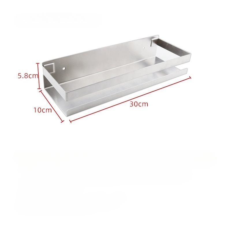 Stainless Steel Bathroom Shelves Self Adhesive Shower Caddy Organizer Storage Rack Bathroom Kitchen Shelf Waterproof Space Saver