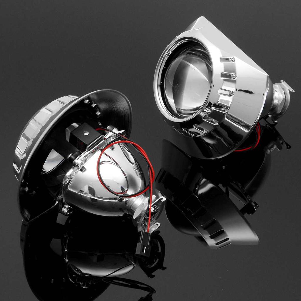 Parts & Accessories 2X 2.5'' Mini HID Bixenon Projector Lens H1 For