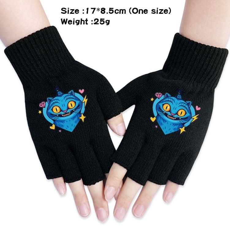 Kinder Jungen Mädchen Kpop Derpy Bedruckte Baumwolle Herbst Winter Warm Gestrickte Touch-Handschuhe