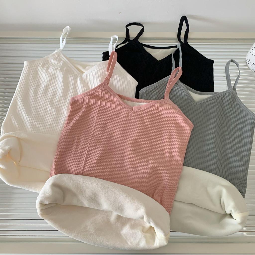 Plus Samt Verdickt Warme Weste: Schlankmachendes figurformendes Camisole für Herbst/Winter