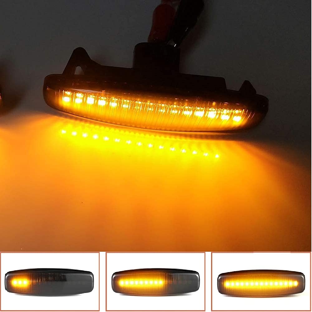 Luz de Marcador Lateral LED para Nissan/Infiniti Señal de Giro Secuencial Tipo Flujo LED Dinámico de Alto Brillo