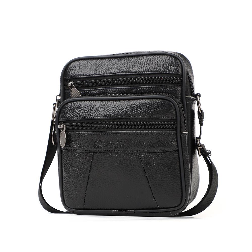 Klasyczna męska torba na ramię z prawdziwej skóry do codziennych dojazdów do pracy