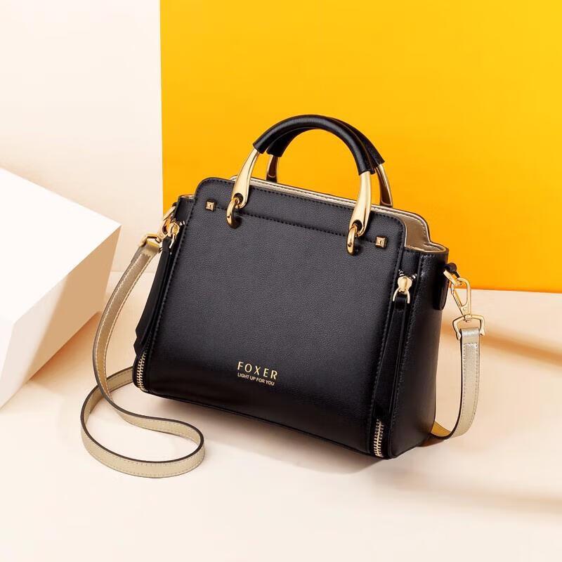 FOXER Women s Leather Large Capacity Handbag