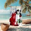 proof beach towel with Inuyasha & Kagome pattern - soft,absorbent,quick-drying,machine washable - perfect for swimming,camping,bathing