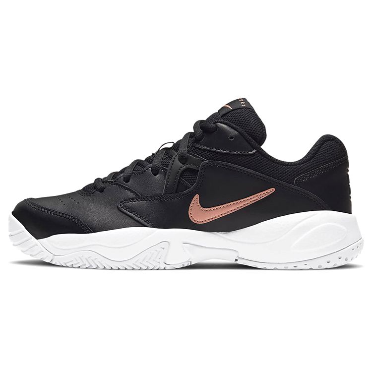 Nike Court Lite 2 Black Metallic Red Bronze Women Sneakers White AR8838-003 39