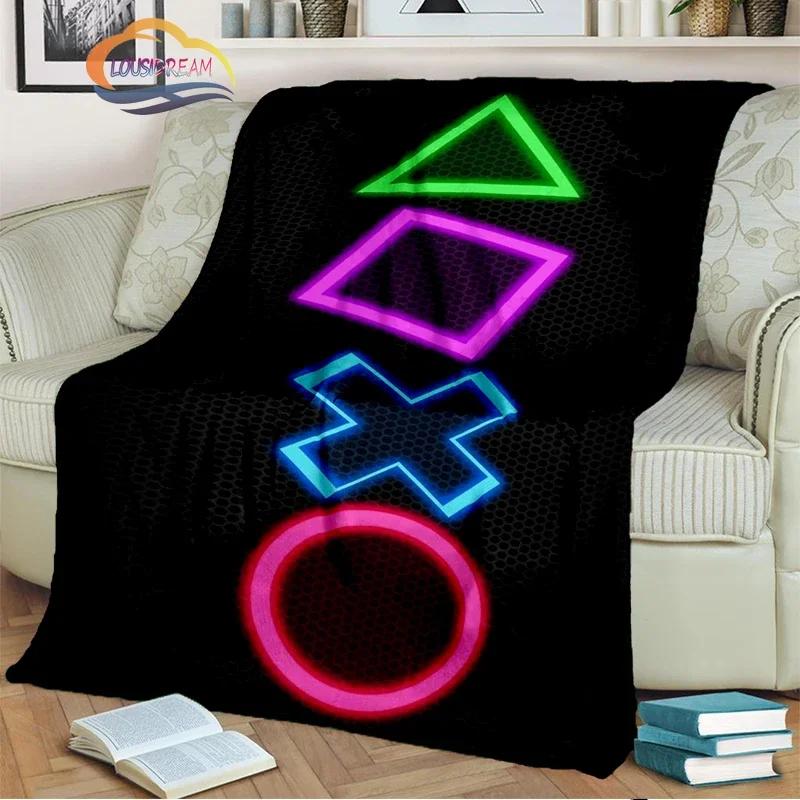 Game Blanket Pad S  Controller Soft and Comfortable  Sofa Bed Bedroom Decoration  Gamer Gift