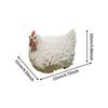 4PCS Hen Model Lifelike Chicken Crafts Statue Figure American Country Chicken Garden Art Decor Simulation Farmhouse Chicken Sculpture