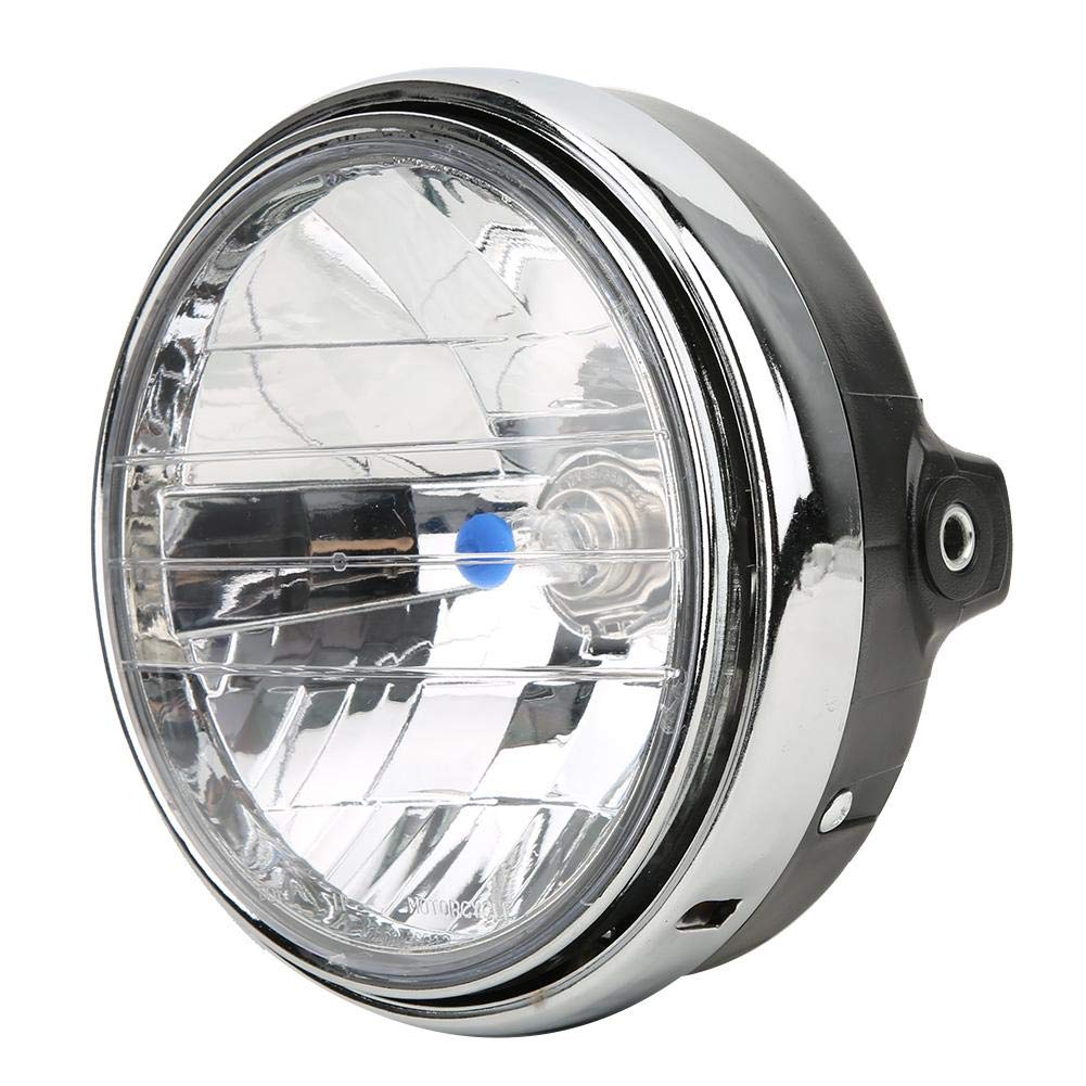 

Motorcycle Front Light Motorcycle Headlight Metal + Glass Material Road Lighting Signal Presentation Clear default