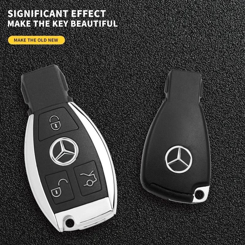13mm Car Key Emblem Stickers Accessories For Mercedes Benz AMG E S C A B Class GLE GLS CLS GLC CLA GLA GLK GLB W205 W221 W177