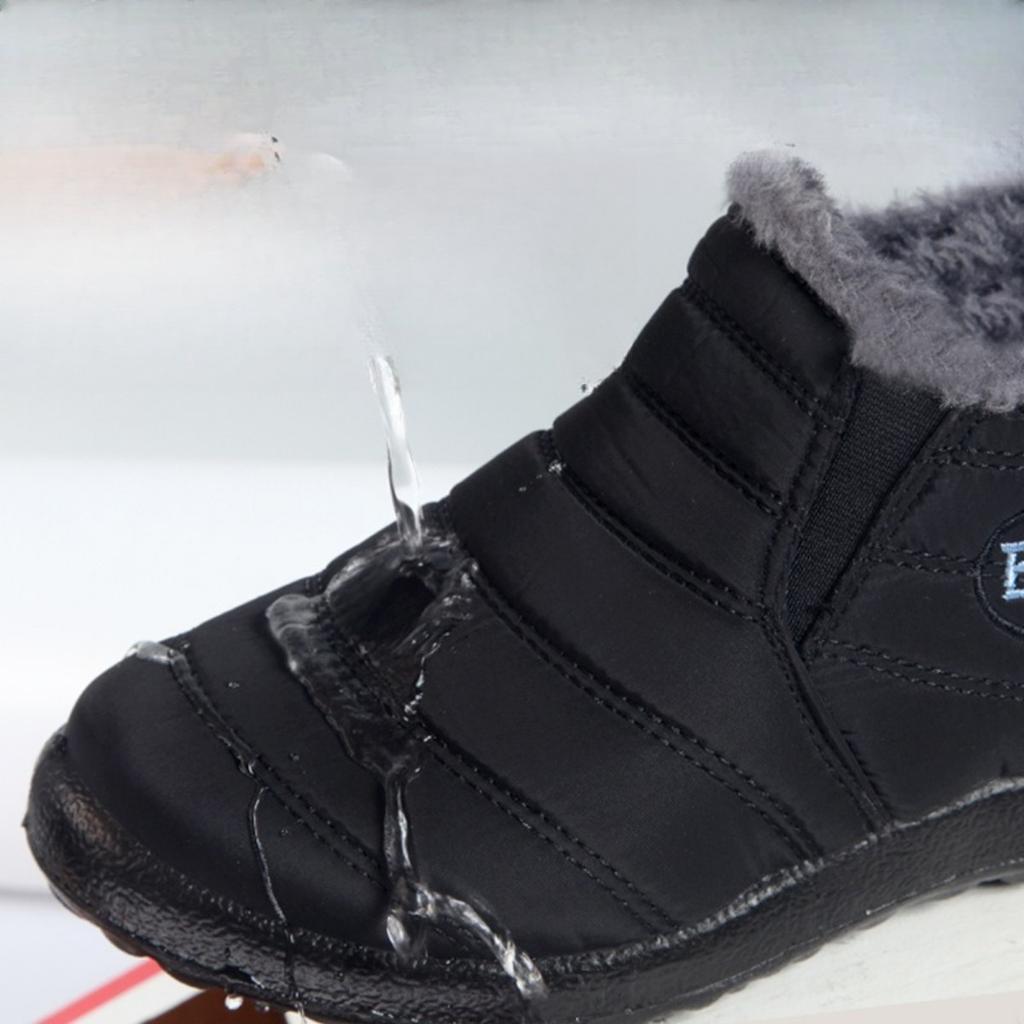 Warm Shoes, Boots, Non Slip Shoes, Thick Soled Shoes, Low Heel Round Toe Shoes, Outdoor Hiking Shoes, Hiking Boots, Waterproof Shoes