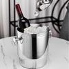 Luxury Double-layer Stainless Steel Ice Bucket, Beer Cooler, Bar Accessories, Champagne, Home Gathering Restaurant Decoration