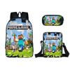 Minecraft Cartoon Game Character Printed Children Large Capacity Backpack