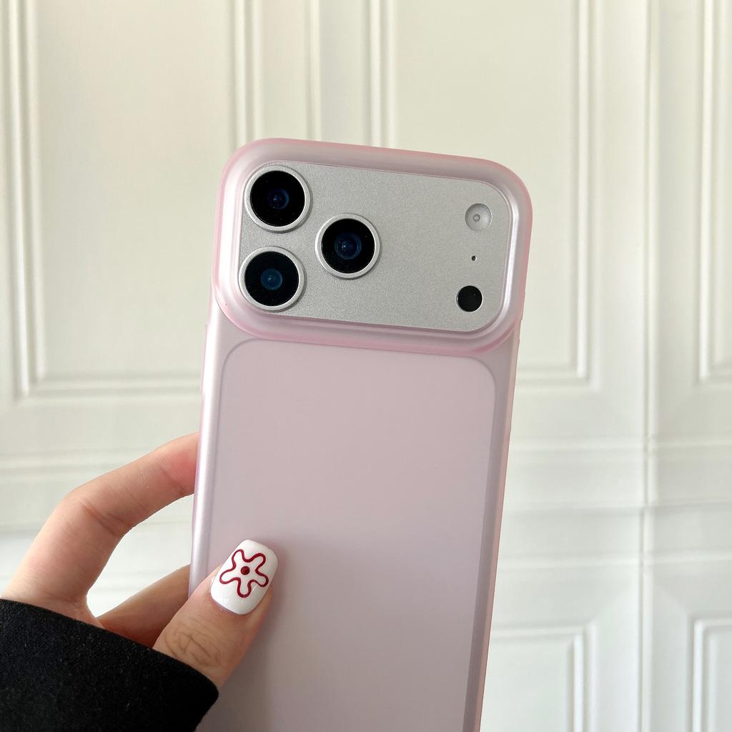 Applicable to iPhone17 Phantom matte mobile phone case Apple 16Pro color transparent TPU anti-drop soft protective case 14 simple