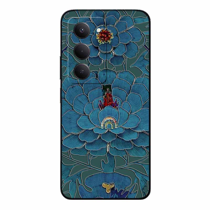 3D Emboss Cases For Redmi 15 5G 4G Relief Emboss Soft Silicone Back Cover For Xiaomi Redmi15 Flower Relief  Funda Redmi 15 4G 5G