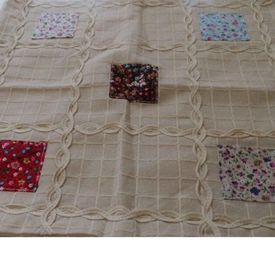 Handmade Cotton 2 Piece Patchwork Cushion Cover