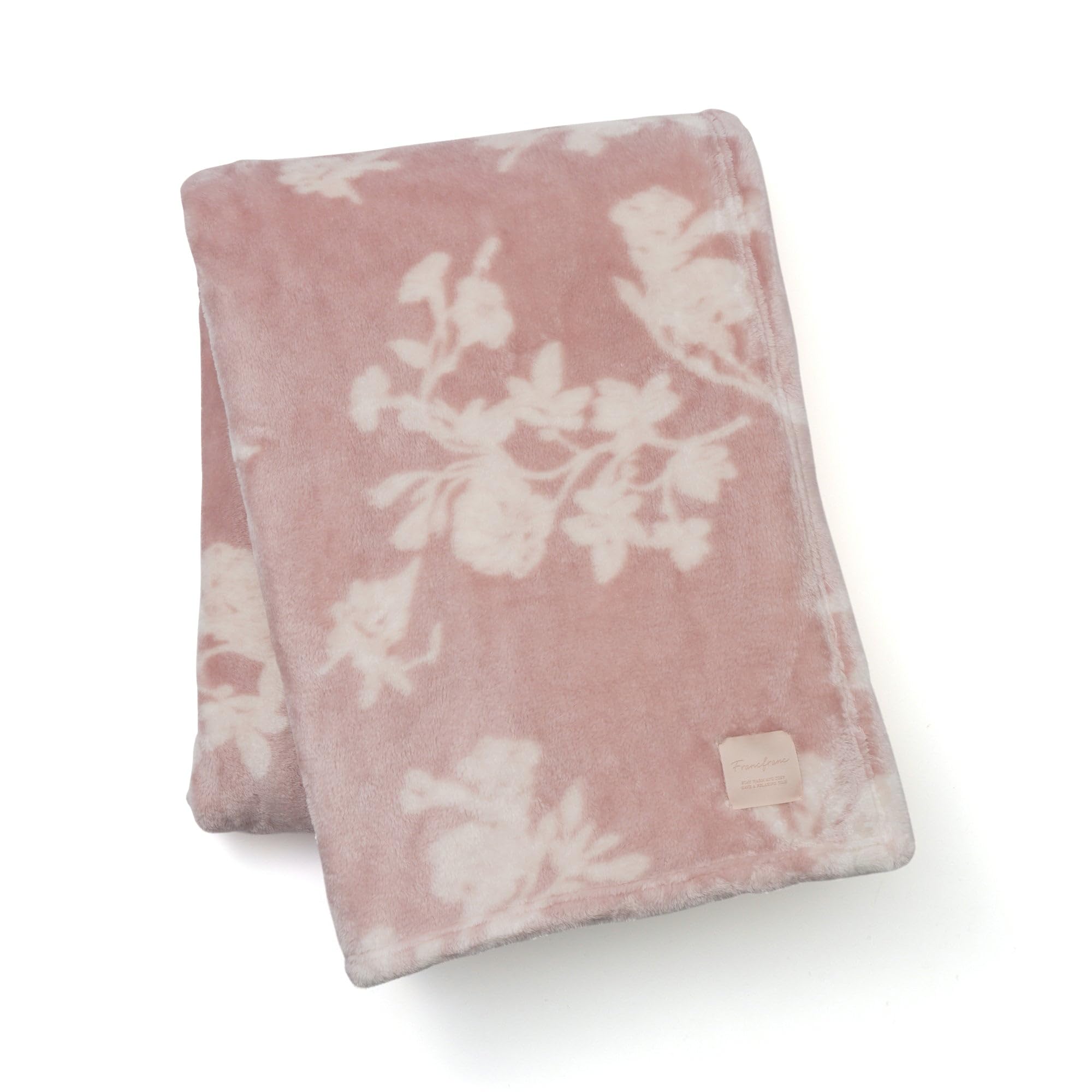 

Francfranc WARMY Flower Blanket (Single, Pink, 2025 Model)