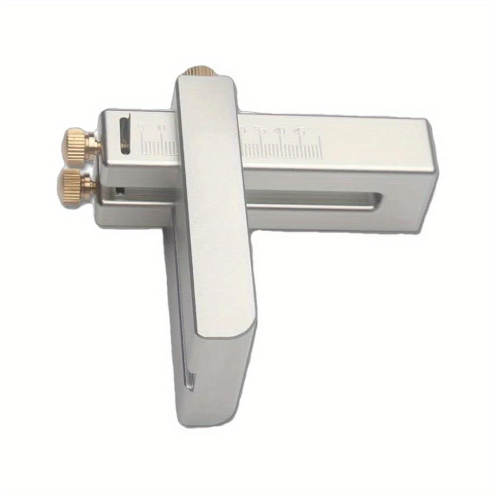 

1 шт., резак для кожаного ремня, регулируемый ремень, точный режущий инструмент, резак для кожевенного ремесла из алюминиевого сплава серебряный