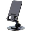 Metal Alloy Phone Holder With 360 Degree Rotation And Adjustable Height For Desk Organizer