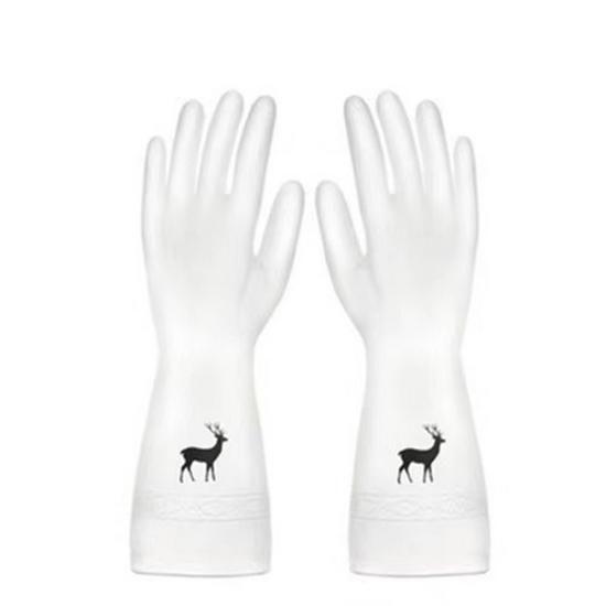 Magic Silicone Dishwashing Gloves with Soft Bristle Brush - Durable, Waterproof Kitchen Cleaning Gloves.