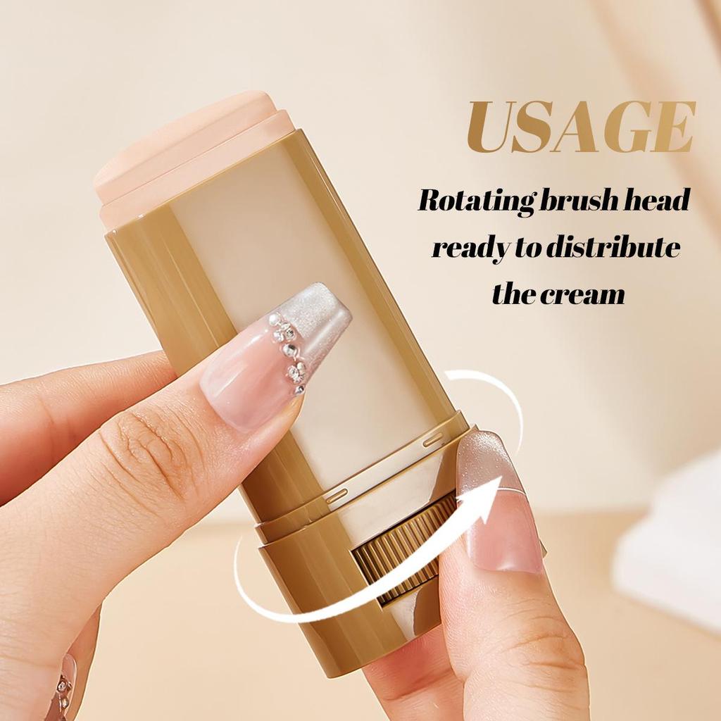 Color-Changing Hydrating Foundation Stick: 6 Shades for Radiant, Natural Coverage and Moisturizing Concealment.