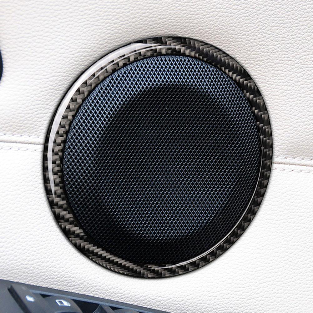 Carbon Fiber Car Center Console Gear Control Button Panel Frame Trim Stickers For BMW 3 Series E90 2005-2012 Accessories