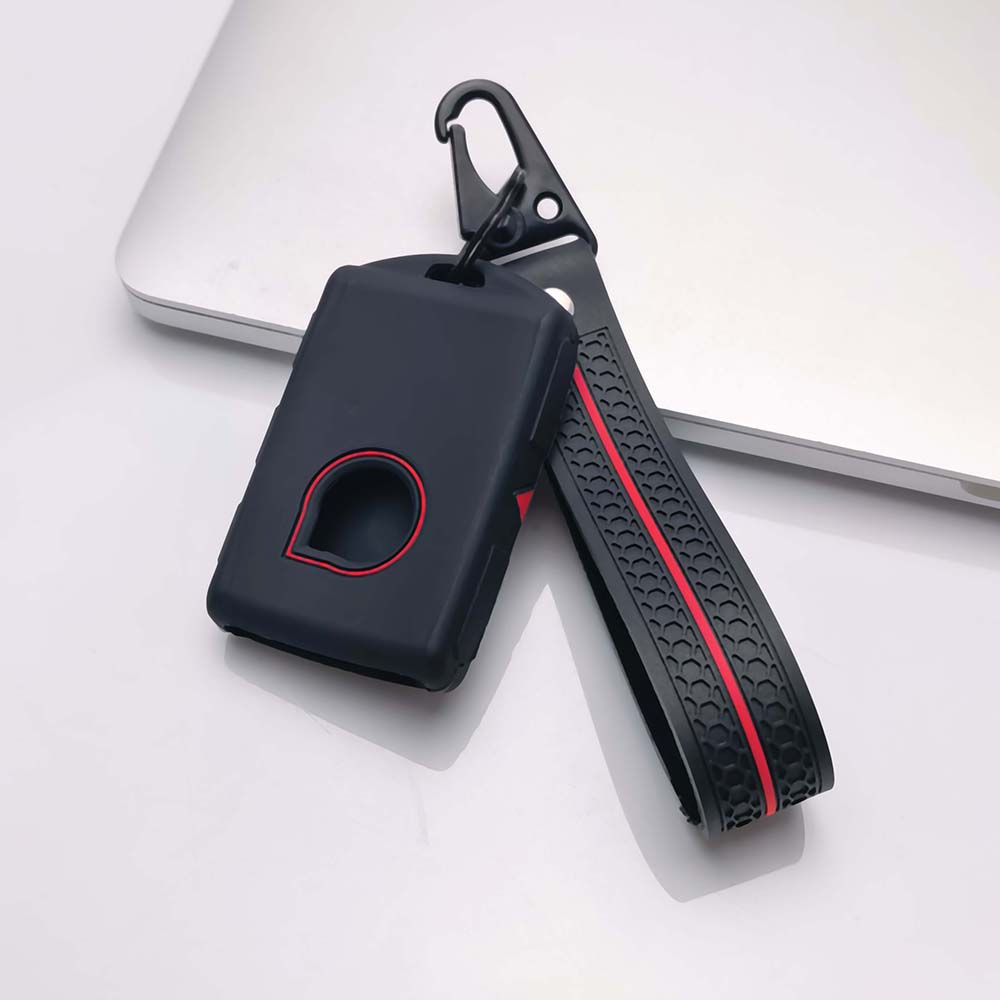 Key Shell Cover for Volvo ex90 ex30 ex40 ec40 em90 with Keychain Anti-Scratch Guard Shockproof Protection Soft Grip Texture Responsive Button Touch