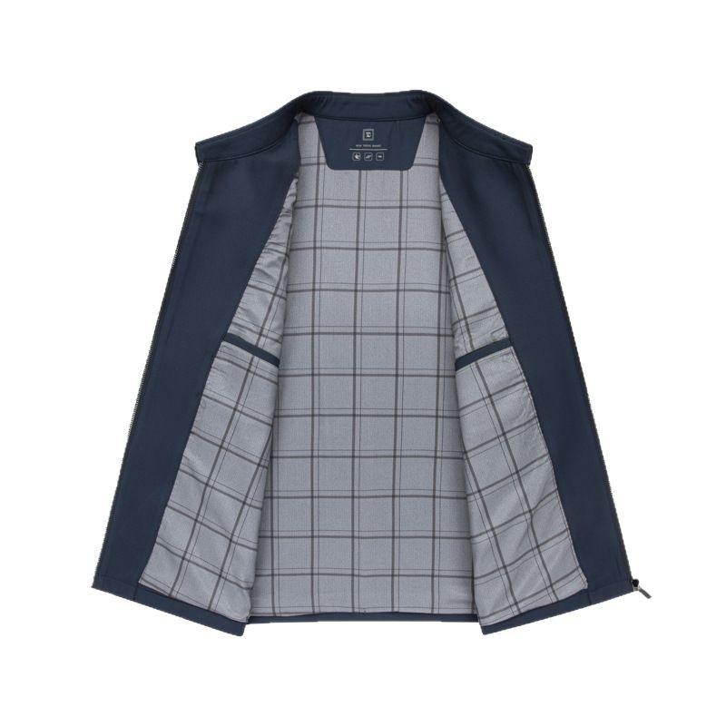 New Men's Jacket Spring and Autumn Jacket Middle-aged High-end Business Casual Jacket Dad Lapel Top