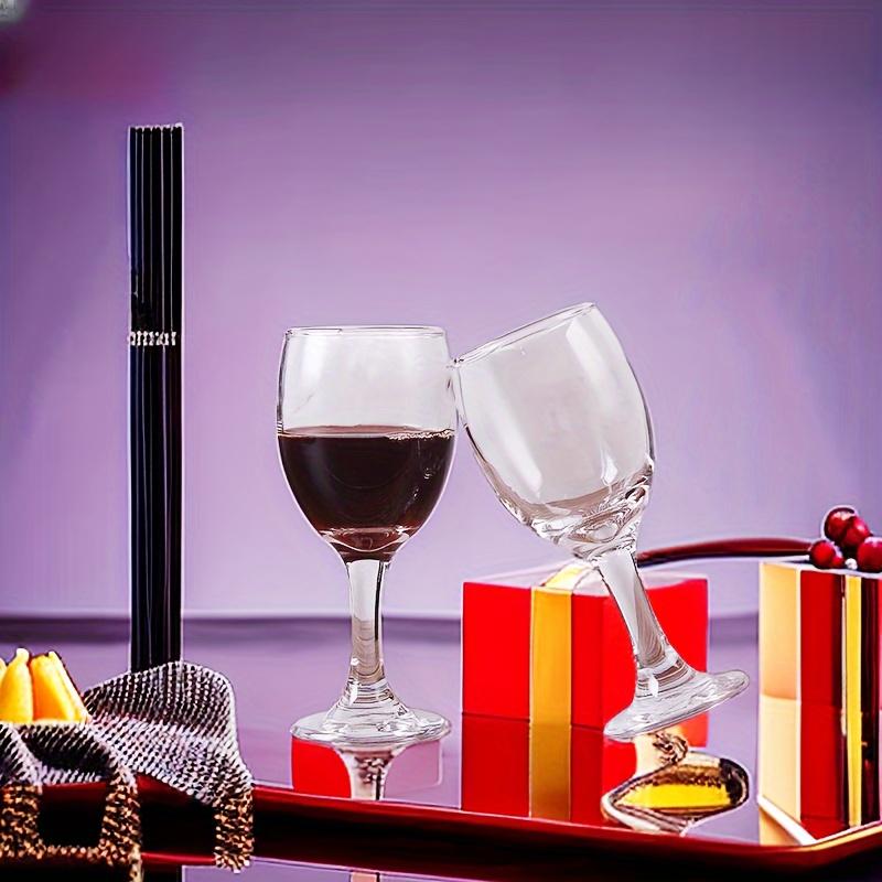 6pcs Classic Wine Glasses Champagne Glasses Gobletes For Scotch Bourbon Whisky Cocktail Cognac Vodka Gin Tequila Liquor For Bar Pub Club Restaurant An