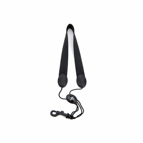 

D Addario WoodWinds Fabric Neck Strap with Snap Hook for Soprano and Alto Saxophones, SJA13, Black
