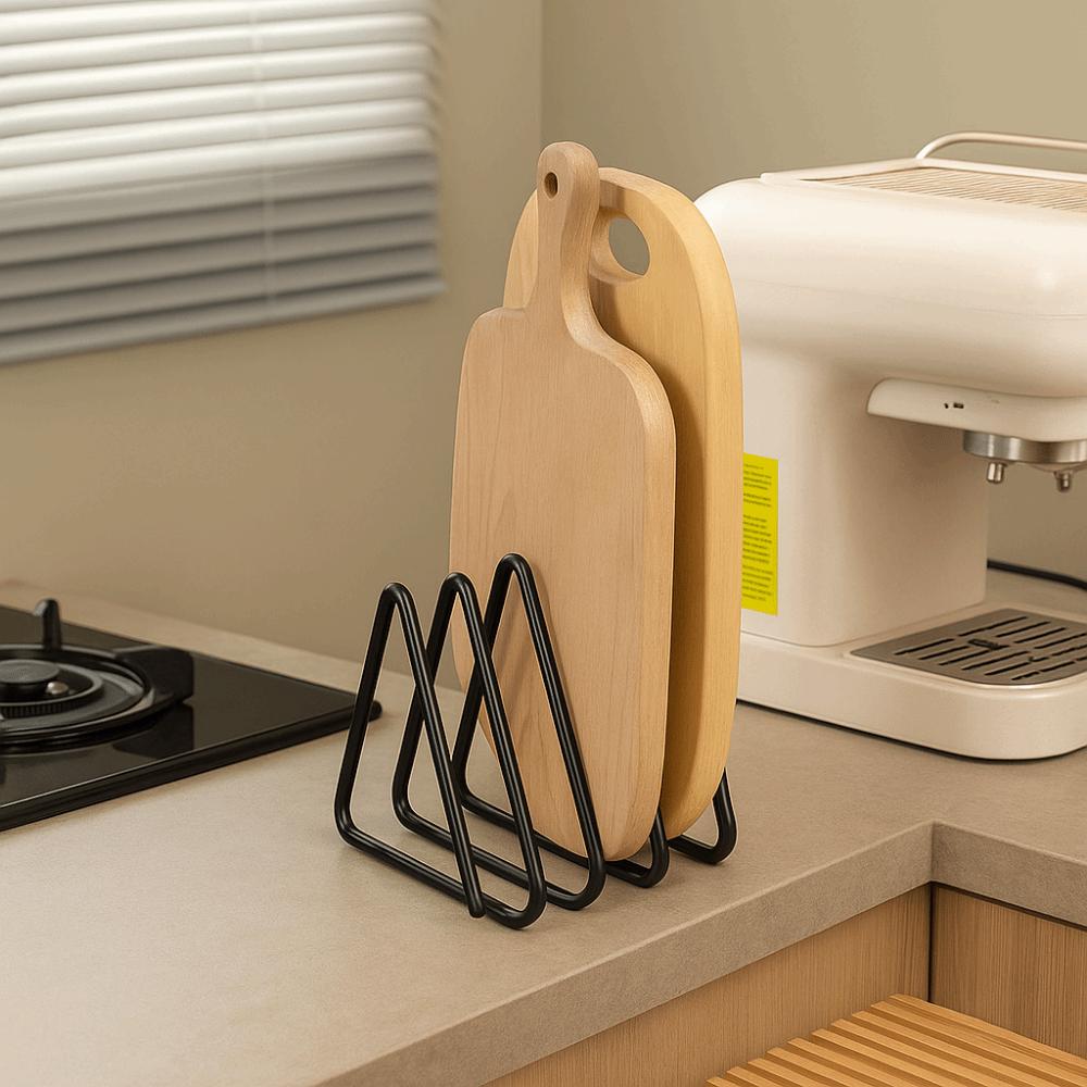 Anti-rust Cooking Pallet Triangle Rack Wear-resistant Triangle Frying Pan Rack  Dorm