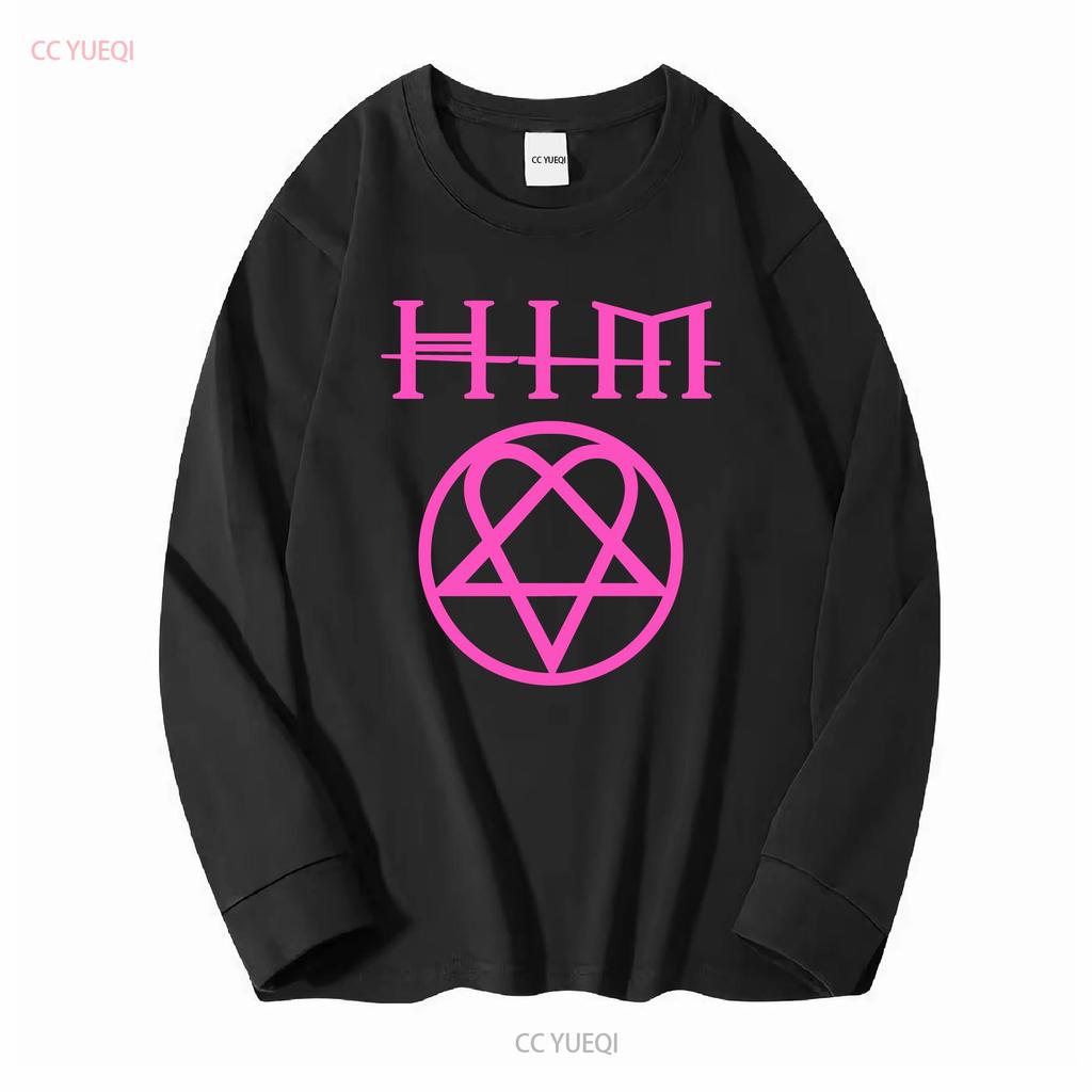 HIM Heartagram His Infernal majesty Band T Shirt Mens L Goth Metal vintage Washed Casual designer clothes graphic Unisex