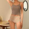 Calcinha de Cintura Alta Sem Costura com Controle de Barriga Feminina Respirável Microfibra Roupa Íntima Macia Elástica Tecido Sedoso Painéis de Renda Algodão que Absorve a Umidade