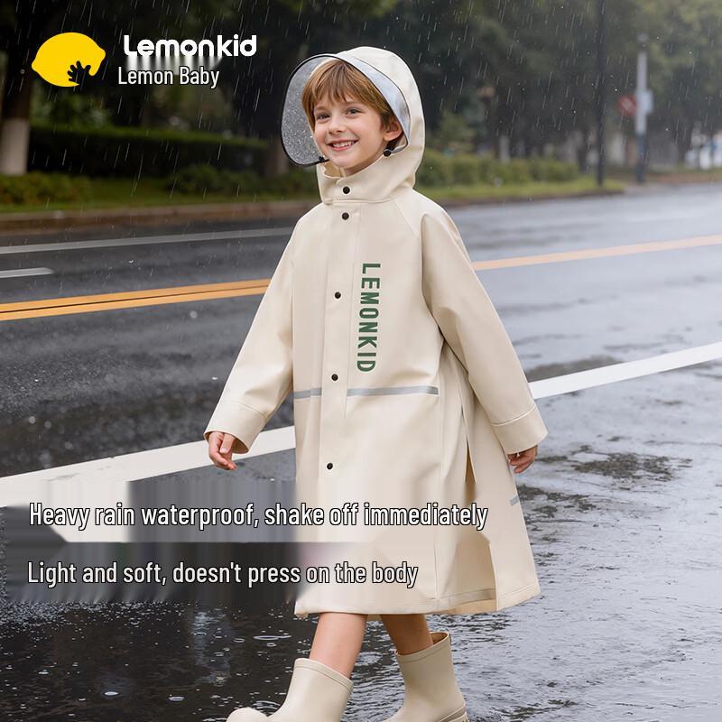 Lemonkid Kids Waterproof Raincoat with Backpack Space