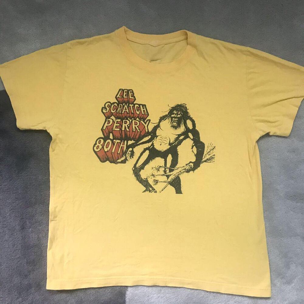 Винтажная футболка Lee Scratch Perry 80-х годов, короткий рукав, желтая, унисекс, S-234XL, NE644, унисекс футболка XXL