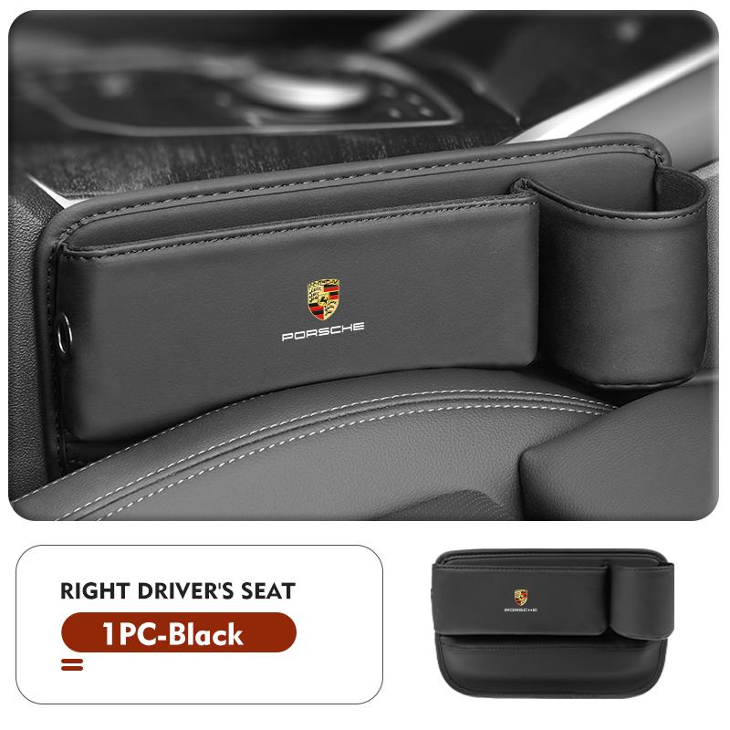 Para Asiento de Coche Porsche Ranura Hueco Costura Ranura Caja de Almacenamiento Con Portavasos Carrera-GT 918-Spyder Boxster Cayenne Panamera Macan