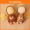 Cute Burger Sausage Dog Hamburger Nest Plush Toy Pendant Keychain For Children