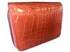 GUODI Genuine Crocodile Shining for Men and Compact Folding Wallet Bi-fold Wallet, Leather, (Glazed) Finish, Women, HL-9769-CRS (Pink)