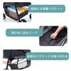 Detachable Folding Pet Dog Cat Foldable Pet 4 Rotating Front Rear Lightweight and Includes Suitable for and Senior Pet 15kg Weight Alloy Easy