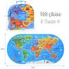 World Map Puzzles Games Children Toys Geography Jigsaw Globe Continents Humanities Kids Learning Education Map Toy Teaching Aids
