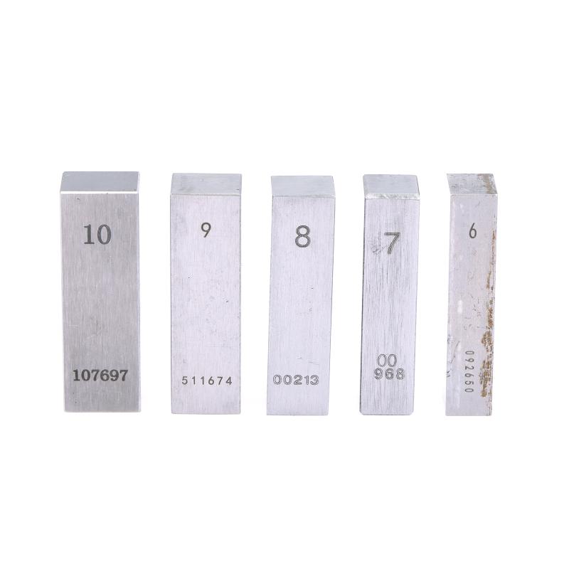 1 Pezzo 0,5/1/23/4/5/6/7/8/9/10 Mm Blocchi Quadro Acciaio Blocchi Calibro Blocchi di Misura Blocchi Quadro Acciaio