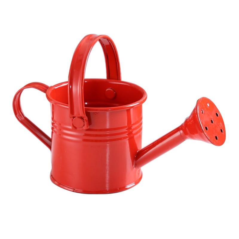 Mini Gardening Water Pot with Handle Tote Candy Color Metal Planting Pot for Kids Small Portable Indoor Watering Dropshipping