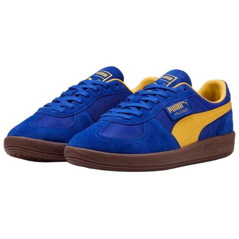 PUMA Palermo Vintage Update Unisex Low Classic Wear-resistant Retro Sneakers Blue 401364-02
