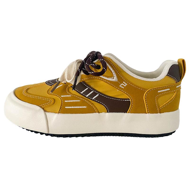 

6629 латексные стельки/туфли Dexun на толстой подошве женская обувь повседневная обувь для серфинга 2025 новые туфли в стиле ретро с круглым носком маленькие белые туфли 35