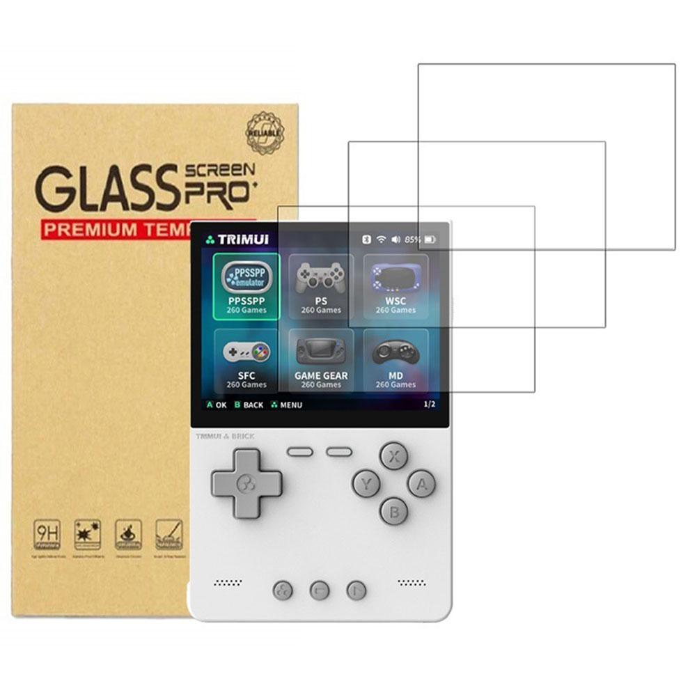 For Trimui Brick Tempered Glass Film Ultra-Clear 9H Screen Tempered Film Tempered Glass Protective Film Game Console Accessories
