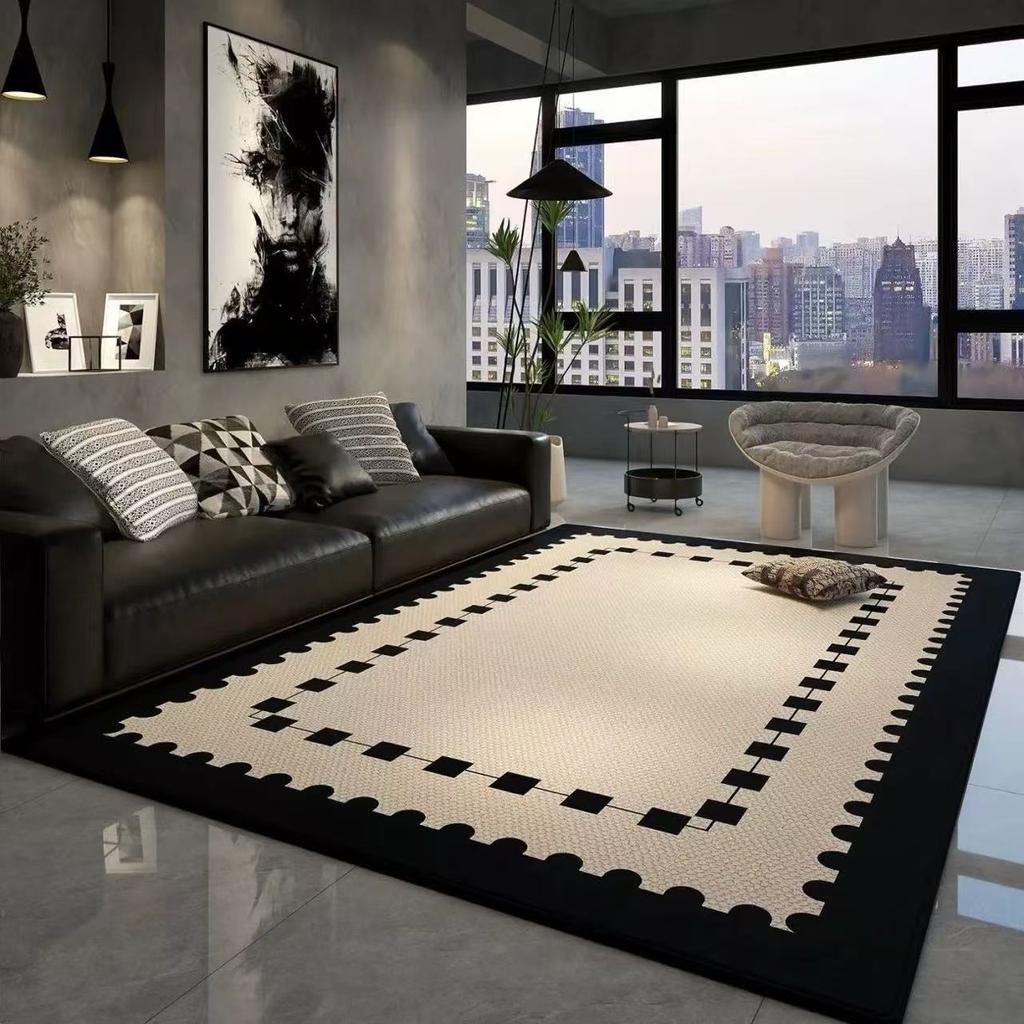Light Luxury Geometric Large Carpets for Living Room Modern Decoration Home Bedroom Rug Soft Non-slip Coffee Tables Mat