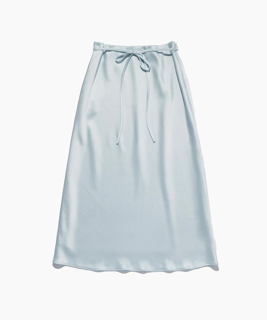 Tudment Satin Long Skirt Mint