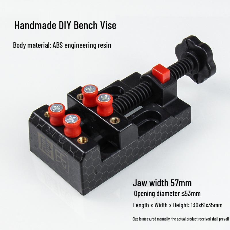 Wenwan Mini Flat Nose Bench Vise - Small Table Clamp for Woodworking & Engraving