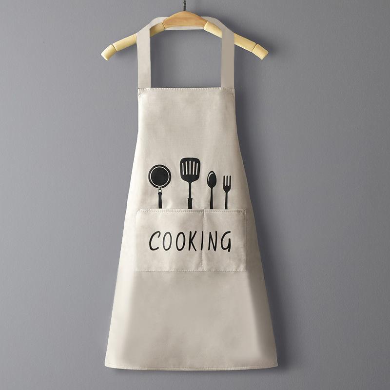 Multifunctional Cooking Apron with Pocket Waterproof Wear Resistant Kitchen Apron for Cooking Baking Gardening Outdoor Use Adjustable Chef Apron