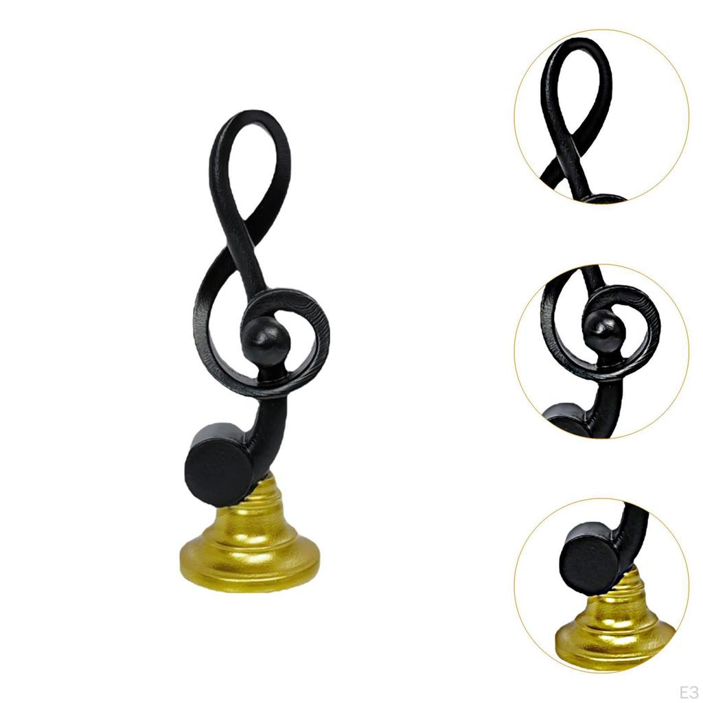 Music Note Statue Decorative Figurine Art Crafts Collectible Table Centerpiece Desktop Ornament for